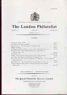 Literature - London Philatelist Vol 105 Number 1234 dated April 1996 - with articles relating to Railways, Austro-Hungarian POs in Crete, Norway, New Guinea & Papua, stamps on , stamps on  stamps on literature - london philatelist vol 105 number 1234 dated april 1996 - with articles relating to railways, stamps on  stamps on  austro-hungarian pos in crete, stamps on  stamps on  norway, stamps on  stamps on  new guinea & papua