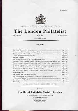 Literature - London Philatelist Vol 105 Number 1235 dated May 1996 - with articles relating to Perkins Bacon, Norway, Public Records Office & Iraq, stamps on , stamps on  stamps on literature - london philatelist vol 105 number 1235 dated may 1996 - with articles relating to perkins bacon, stamps on  stamps on  norway, stamps on  stamps on  public records office & iraq