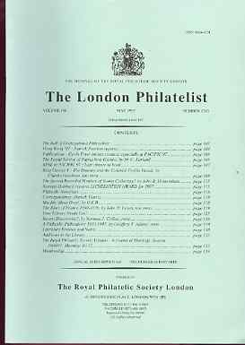 Literature - London Philatelist Vol 106 Number 1245 dated May 1997 - with articles relating to Papua New Guinea, Great Britain Downey Heads, Machins & France, stamps on , stamps on  stamps on literature - london philatelist vol 106 number 1245 dated may 1997 - with articles relating to papua new guinea, stamps on  stamps on  great britain downey heads, stamps on  stamps on  machins & france