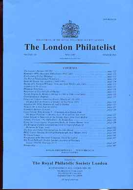 Literature - London Philatelist Vol 108 Number 1265 dated May 1999 - with articles relating to Great Britain KG5 (The Royal Collection), Great Britain Postage Dues & Turkey used in Tripoli, stamps on 