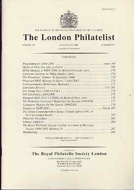 Literature - London Philatelist Vol 109 Number 1277 dated July-Aug 2000 - with articles relating to South Africa, stamps on 