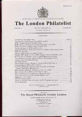 Literature - London Philatelist Vol 110 Number 1282 dated Jan-Feb 2001 - with articles relating to Postal History Displays, stamps on 