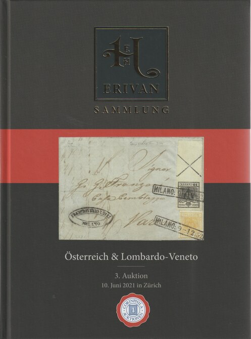 Auction Catalogue - Austria part 3 - The Erivan collection - Corinphila 10 Jun 2021 - Hard back complete with prices realised - UK buyers only please., stamps on austria