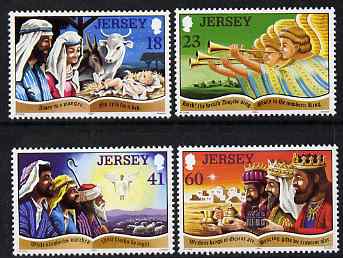 Jersey 1994 Christmas Carols set of 4 unmounted mint, SG 680-83, stamps on , stamps on  stamps on christmas, stamps on  stamps on music