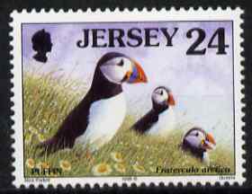 Jersey 1997-99 Seabirds & Waders 24p Atlantic Puffin 24p (with copyright symbol after date), unmounted mint SG 784a, stamps on , stamps on  stamps on birds