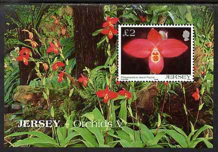 Jersey 2004 Jersey Orchids (5th series) perf m/sheet unmounted mint, SG MS1149, stamps on , stamps on  stamps on flowers, stamps on  stamps on orchids