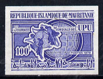 Mauritania 1973 World Universal Postal Union Day imperf colour trial proof (SG 423) several different colour combinations available but price is for ONE unmounted mint, stamps on , stamps on  stamps on , stamps on  stamps on  upu , stamps on  stamps on 