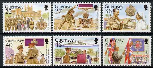 Guernsey 2002 60th Anniversary of Herbert Le Patourel's Victoria Cross set of 6 unmounted mint, SG 965-70, stamps on , stamps on  stamps on militaria, stamps on  stamps on medals