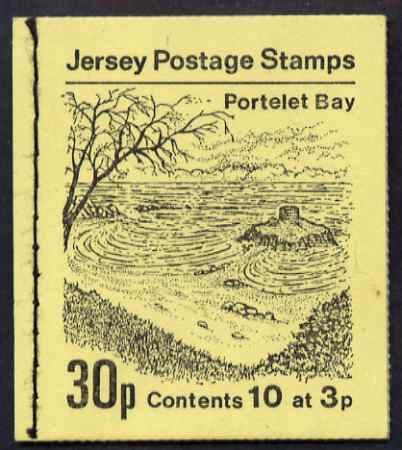 Booklet - Jersey 1972 Views 30p (Portelet Bay) booklet complete, SG B8, stamps on , stamps on  stamps on tourism, stamps on  stamps on 