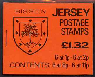 Jersey 1983 Parish Arms (Bisson) Â£1.32 booklet complete, SG B34 , stamps on , stamps on  stamps on arms, stamps on  stamps on heraldry