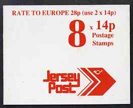 Jersey 1992 Jersey Post Â£1.12 booklet complete, SG B45, stamps on , stamps on  stamps on tourism, stamps on  stamps on sailing