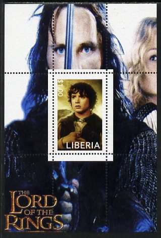 Liberia 2003 Lord of the Rings #2 perf s/sheet unmounted mint, stamps on films, stamps on movies, stamps on literature, stamps on fantasy, stamps on entertainments, stamps on 