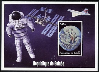 Guinea - Conakry 2004 (?) Space Exploration #8 perf souvenir sheet unmounted mint. Note this item is privately produced and is offered purely on its thematic appeal, stamps on , stamps on  stamps on space, stamps on  stamps on concorde