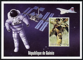 Guinea - Conakry 2004 (?) Space Exploration #9 perf souvenir sheet unmounted mint. Note this item is privately produced and is offered purely on its thematic appeal, stamps on , stamps on  stamps on space, stamps on  stamps on concorde