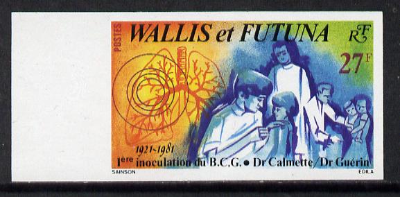 Wallis & Futuna 1981 BCG Inoculations) imperf proof from limited printing unmounted mint, SG 376*, stamps on medical, stamps on doctors