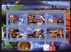 Guinea - Conakry 2008 International Year of the Earth perf sheetlet containing 6 values unmounted mint, stamps on environment, stamps on fire, stamps on birds, stamps on parrots, stamps on 