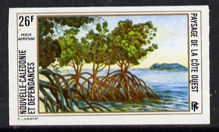 New Caledonia 1974 West Coast Landscapes 26f imperf proof from limited printing unmounted mint, SG 536*, stamps on , stamps on  stamps on trees     tourism