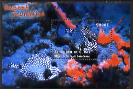 Guinea - Conakry 1998 Marine Life #1 - Trunkfish perf s/sheet, Michel BL643 unmounted mint. Note this item is privately produced and is offered purely on its thematic appeal, stamps on marine life, stamps on fish