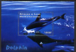 Guinea - Conakry 1998 Marine Life #2 - Dolphin perf s/sheet, Michel BL643 unmounted mint. Note this item is privately produced and is offered purely on its thematic appeal, stamps on , stamps on  stamps on marine life, stamps on  stamps on dolphins