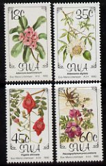 South West Africa 1990 Flora set of 4 unmounted mint, SG 534-37, stamps on flowers