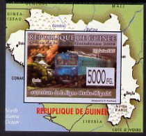 Guinea - Conakry 2009 Opening of Saka Higashi Line individual imperf deluxe sheet #3 unmounted mint. Note this item is privately produced and is offered purely on its thematic appeal                                                                                                                                                                                                                                                                                                                                                                                                                                                                                                                                                                                                                                                                                                                                                                                                                                                                                                   