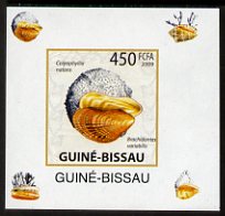 Guinea - Bissau 2009 Shells & Coral individual imperf deluxe sheet #2 unmounted mint. Note this item is privately produced and is offered purely on its thematic appeal   ..., stamps on marine life, stamps on shells, stamps on coral