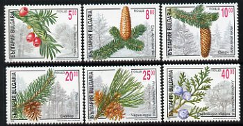 Bulgaria 1996 Conifers perf set of 6 unmounted mint SG 4065-70, stamps on , stamps on  stamps on trees