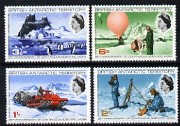 British Antarctic Territory 1969 25th Anniversary of Continuous Scientific Work set of 4 very lightly mounted mint, SG 20-23, stamps on , stamps on  stamps on polar