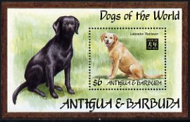 Antigua 1994 Dogs of the World Labrador Retriever $6 m/sheet unmounted mint, MS1947b, stamps on , stamps on  stamps on dogs, stamps on  stamps on labrador