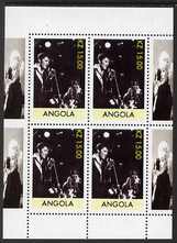 Angola 1999 Elvis Presley perf sheetlet containing 4 values with Marilyn in margins, unmounted mint. Note this item is privately produced and is offered purely on its thematic appeal, stamps on , stamps on  stamps on music, stamps on  stamps on personalities, stamps on  stamps on elvis, stamps on  stamps on entertainments, stamps on  stamps on films, stamps on  stamps on cinema, stamps on  stamps on movies, stamps on  stamps on marilyn, stamps on  stamps on marilyn monroe