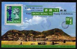 Hong Kong 1996 Hong Kong 97 Stamp Exhibition 2nd issue perf m/sheet unmounted mint, SG MS 827, stamps on stamp exhibitions, stamps on tourism