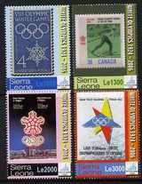 Sierra Leone 2006 Turin Winter Olympics set of 4 unmounted mint, SG 4441-44, stamps on , stamps on  stamps on olympics, stamps on  stamps on skiing, stamps on  stamps on stamp on stamp