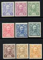 Montenegro 1902 Prince Nicholas perf set of 9 unmounted mint, SG 102-110