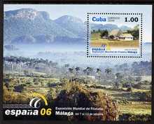 Cuba 2006 Espana 06 Stamp Exhibition (Tourist Sites) perf m/sheet unmounted mint SG MS 4986, stamps on stamp exhibitions, stamps on tourism, stamps on 