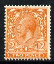 Great Britain 1924-26 KG5 Block Cypher 2d orange wmk inverted unmounted mint SG 421wi, stamps on . kg5 , stamps on 