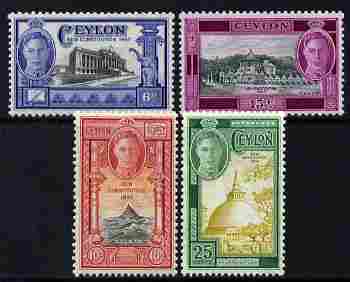 Ceylon 1947 KG6 New Constitution perf set of 4 unmounted mint SG 402-05 , stamps on , stamps on  kg6 , stamps on constitutions