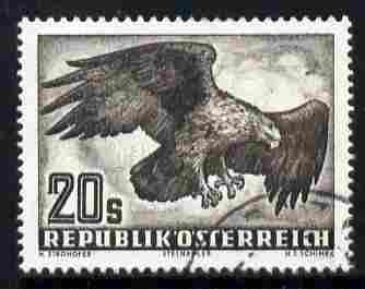 Austria 1950-53 Birds 20s Golden Eagle fine cds used, SG 1221