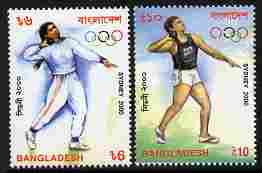 Bangladesh 2000 Sydney Olympic Games perf set of 2 unmounted mint SG 771-2, stamps on , stamps on  stamps on olympics, stamps on  stamps on shot, stamps on  stamps on 