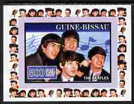 Guinea - Bissau 2007 Music Stars - The Beatles individual imperf deluxe sheet unmounted mint. Note this item is privately produced and is offered purely on its thematic appeal, similar to Yv 2320, stamps on , stamps on  stamps on personalities, stamps on  stamps on music, stamps on  stamps on pops, stamps on  stamps on beatles, stamps on  stamps on rock