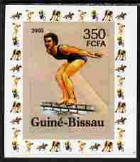 Guinea - Bissau 2006 Sports - Diving individual imperf deluxe sheet unmounted mint. Note this item is privately produced and is offered purely on its thematic appeal, stamps on , stamps on  stamps on sport, stamps on  stamps on diving