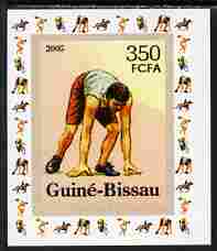 Guinea - Bissau 2006 Sports - Running individual imperf deluxe sheet unmounted mint. Note this item is privately produced and is offered purely on its thematic appeal, stamps on , stamps on  stamps on sport, stamps on  stamps on running