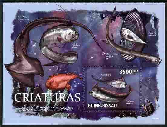 Guinea - Bissau 2010 Marine Life perf s/sheet unmounted mint, stamps on , stamps on  stamps on fish, stamps on  stamps on marine life