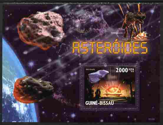 Guinea - Bissau 2010 Asteroids perf s/sheet unmounted mint, stamps on space, stamps on minerals