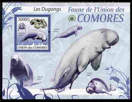 Comoro Islands 2009 Dugong perf s/sheet unmounted mint Yv 193, stamps on , stamps on  stamps on animals, stamps on  stamps on marine life