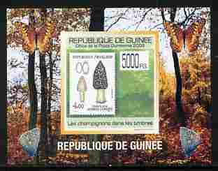 Guinea - Conakry 2009 Fungi on Stamps #2 individual imperf deluxe sheetlet unmounted mint. Note this item is privately produced and is offered purely on its thematic appeal , stamps on fungi, stamps on butterflies, stamps on stamponstamp, stamps on stamp on stamp