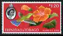 Trinidad & Tobago 1960-67 Hummingbird $1.20 from def set unmounted mint SG 296, stamps on birds, stamps on humming birds, stamps on flowers