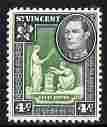 St Vincent 1949-52 KG6 Pictorial def 4c green & black unmounted mint SG 167