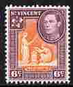 St Vincent 1949-52 KG6 Pictorial def 6c orange & purple unmounted mint SG 169, stamps on , stamps on  stamps on , stamps on  stamps on  kg6 , stamps on  stamps on 