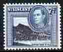 St Vincent 1949-52 KG6 Pictorial def 7c blue-black & blue-green unmounted mint SG 170