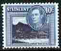 St Vincent 1949-52 KG6 Pictorial def 10c blue-black & blue-green unmounted mint SG 170a, stamps on , stamps on  kg6 , stamps on 